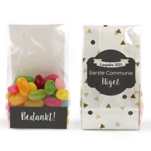 Clear Sweet Bags communiebedankjes Gold Triangle