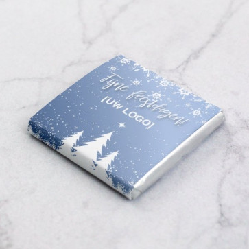 Mini Chocolade Zakelijk Bedankje - Sneeuw thema