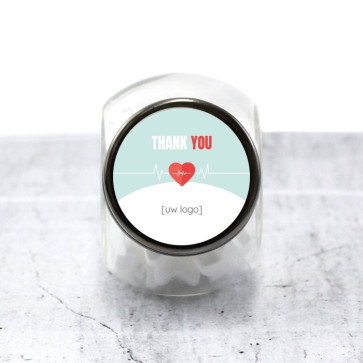 Candy Jar zakelijk bedankje - Heartbeat