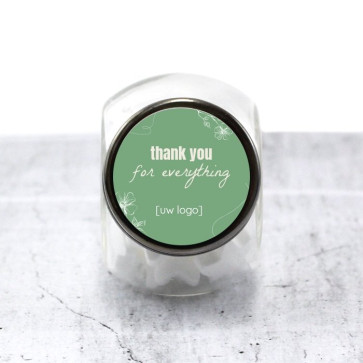 Candy Jar zakelijk bedankje - Organic