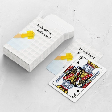 gepersonaliseerde speelkaarten zakelijk fresh tiles kaarten en doosje