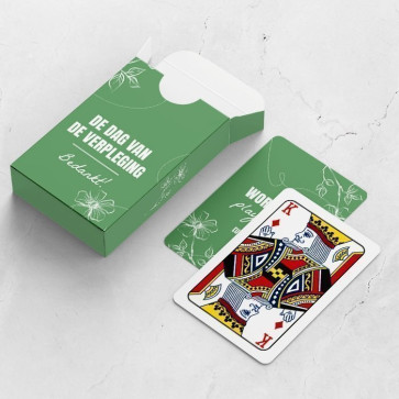 gepersonaliseerde speelkaarten zakelijk organic kaarten en doosje