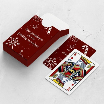 gepersonaliseerde speelkaarten zakelijk doodle kaarten en doosje