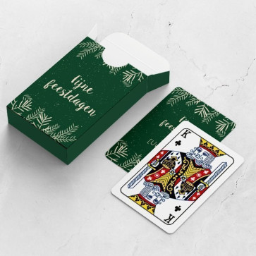 gepersonaliseerde speelkaarten zakelijk tak kaarten en doosje