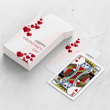 gepersonaliseerde speelkaarten zakelijk folded love kaarten en doosje