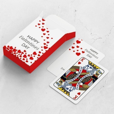 gepersonaliseerde speelkaarten zakelijk valentine love kaarten en doosje