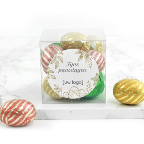 Candy Cube zakelijk bedankje - Golden Easter