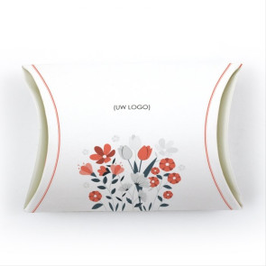 Pillow Box Groen - Floral