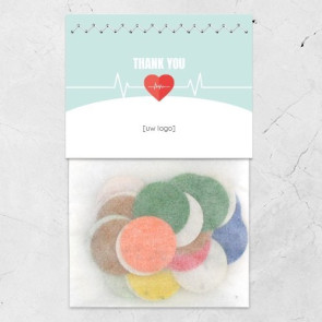 Flowerbags zakelijk bedankje - Heartbeat